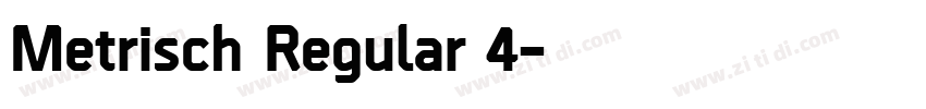 Metrisch Regular 4字体转换